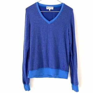 "Wildfox" Fleece V neck sweatshirt